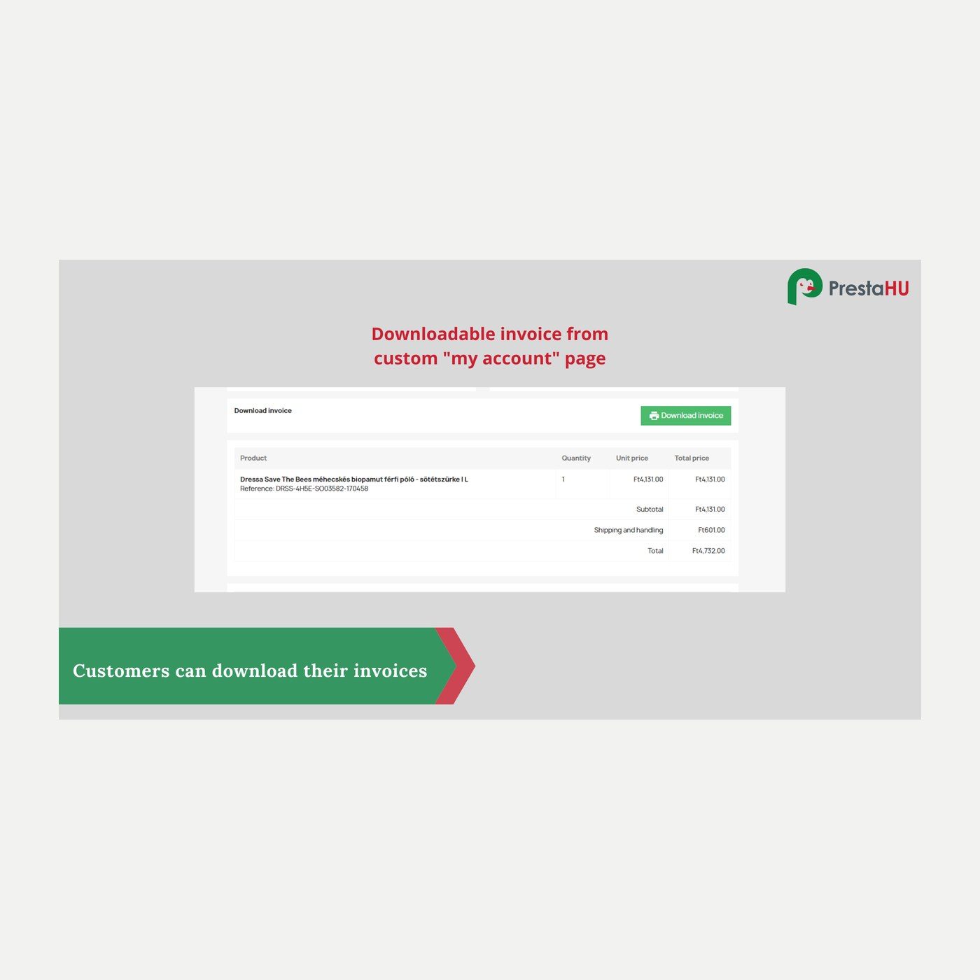 Module Számlázz.hu pour PrestaShop – factures auto | PrestaHU