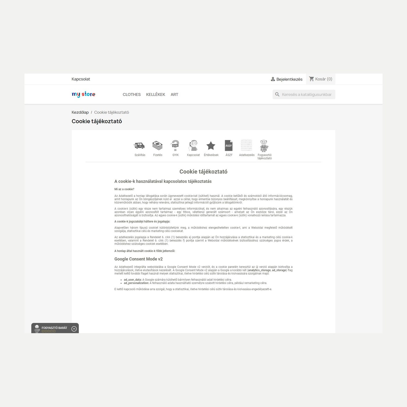 Moduł Fogyasztóbarát do PrestaShop | PrestaHU