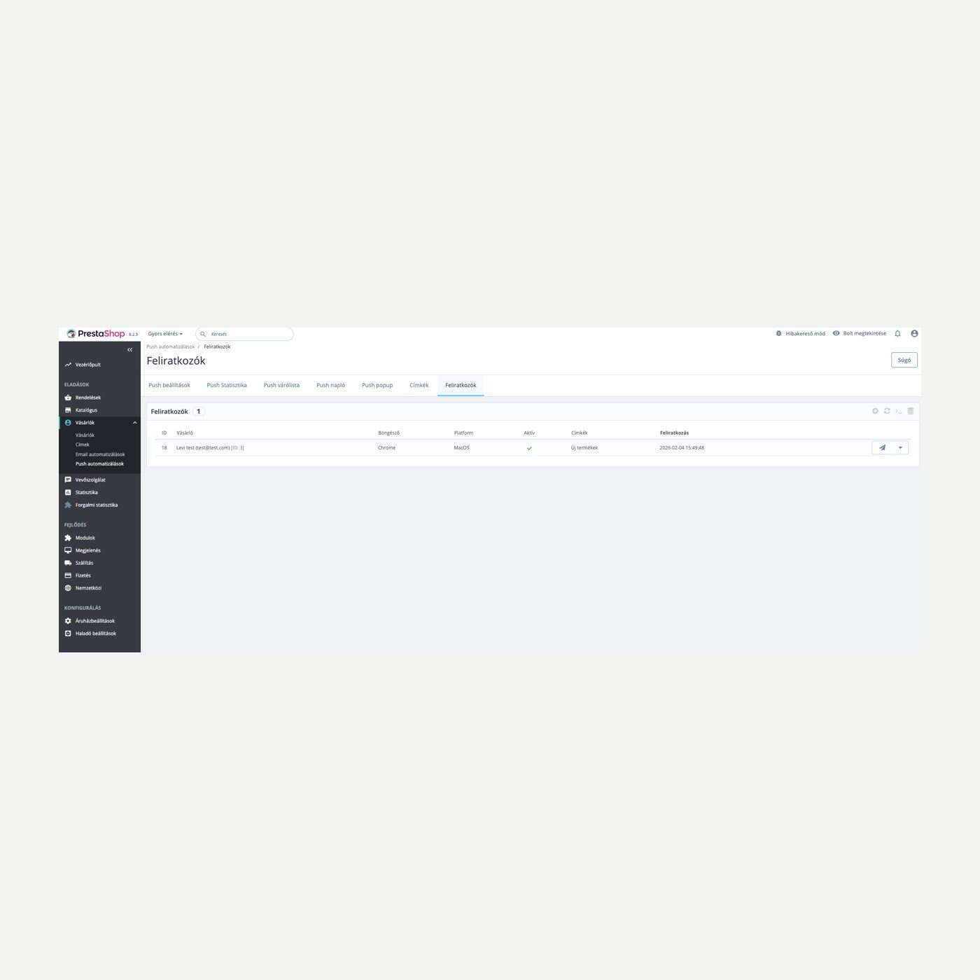 TriggerHub para PrestaShop – correo y web push | PrestaHU