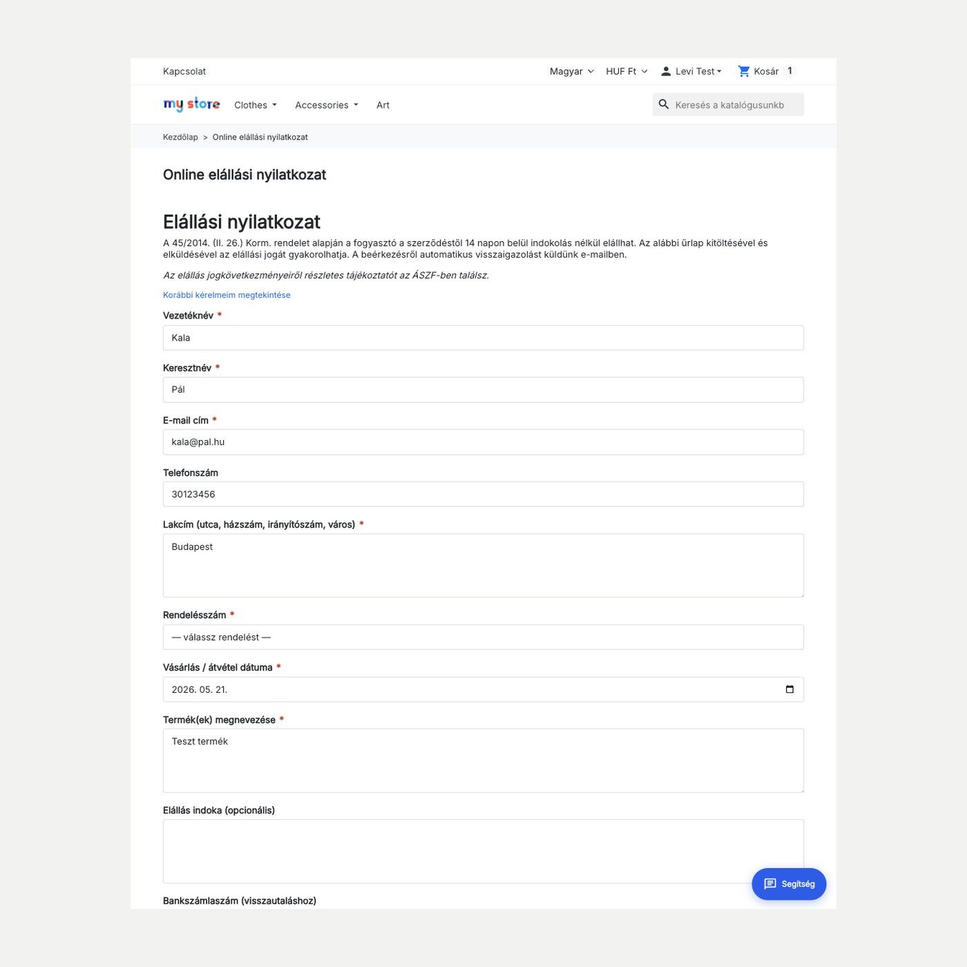 Module de rétractation en ligne pour PrestaShop | PrestaHU