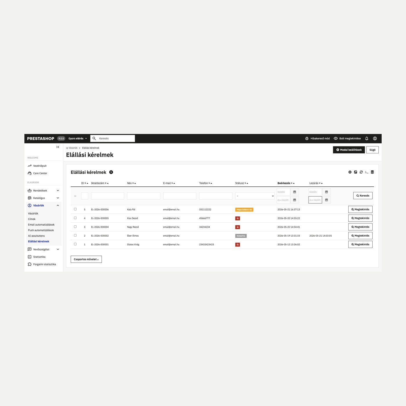 Module de rétractation en ligne pour PrestaShop | PrestaHU