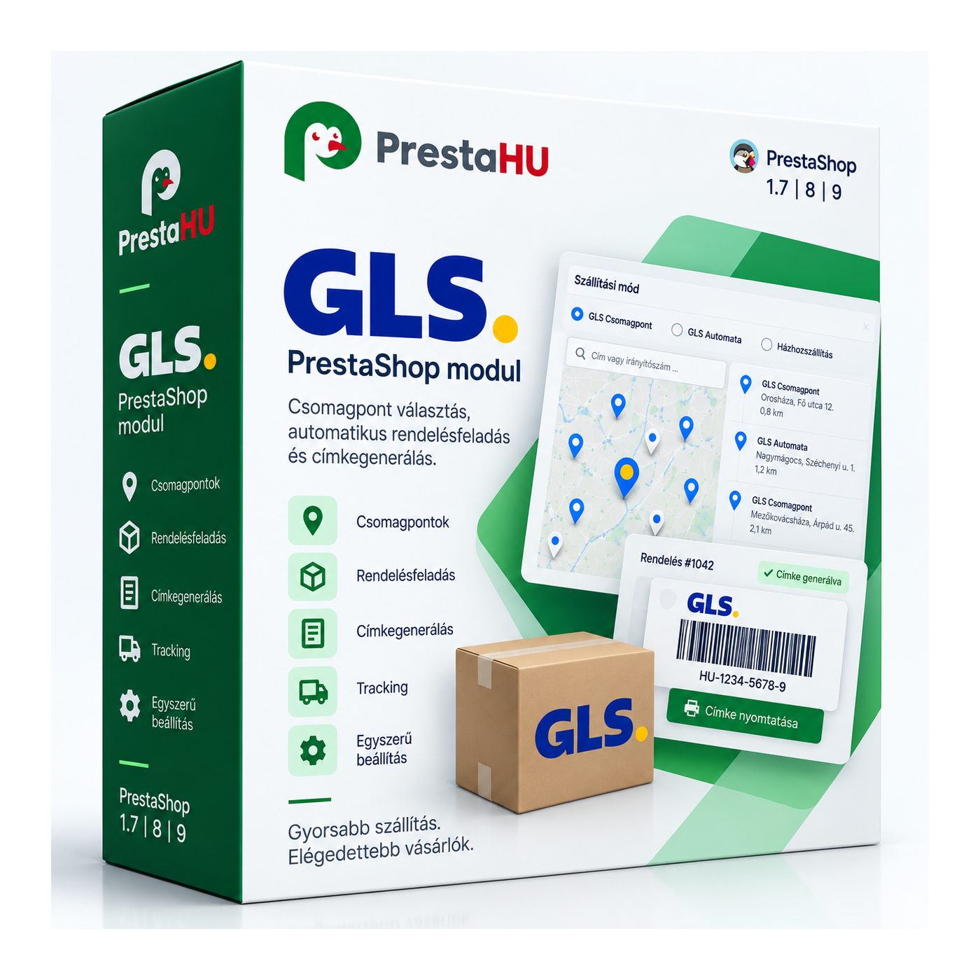 Modulo GLS per PrestaShop – punti di ritiro, etichette | PrestaHU
