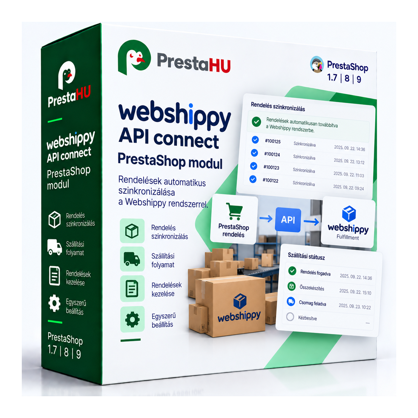 Webshippy API connect for Prestashop