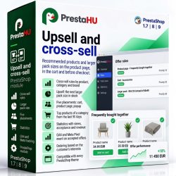 Módulo de upsell y venta cruzada para PrestaShop | PrestaHU
