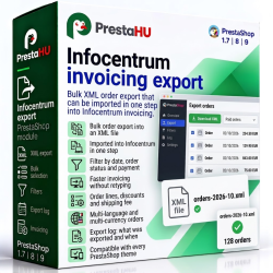 PrestaShop order export to Infocentrum invoicing