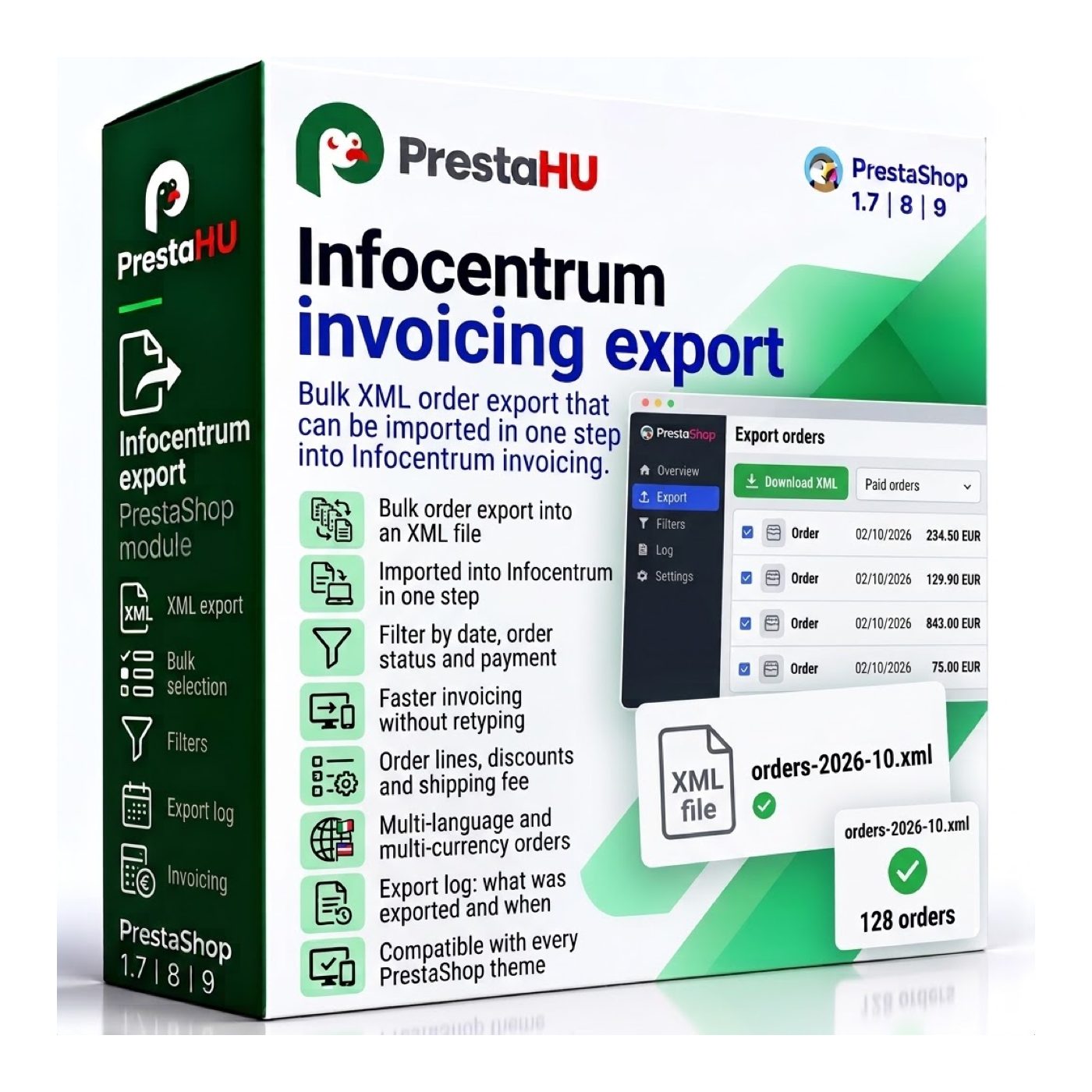 Module Infocentrum pour PrestaShop – export commandes | PrestaHU