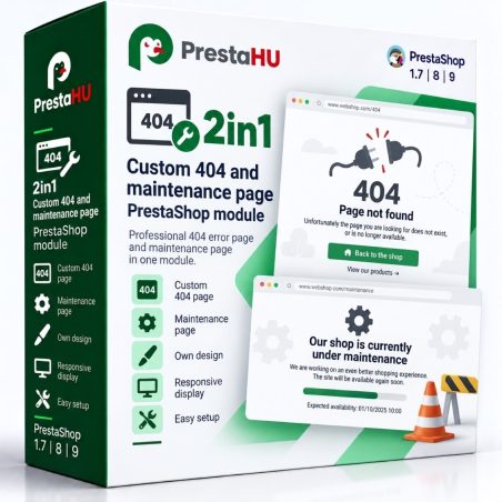 2in1: custom 404 and maintenance page