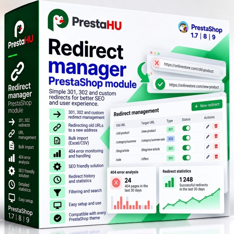Gestionnaire de redirections – redirections 301 et redirection automatique
