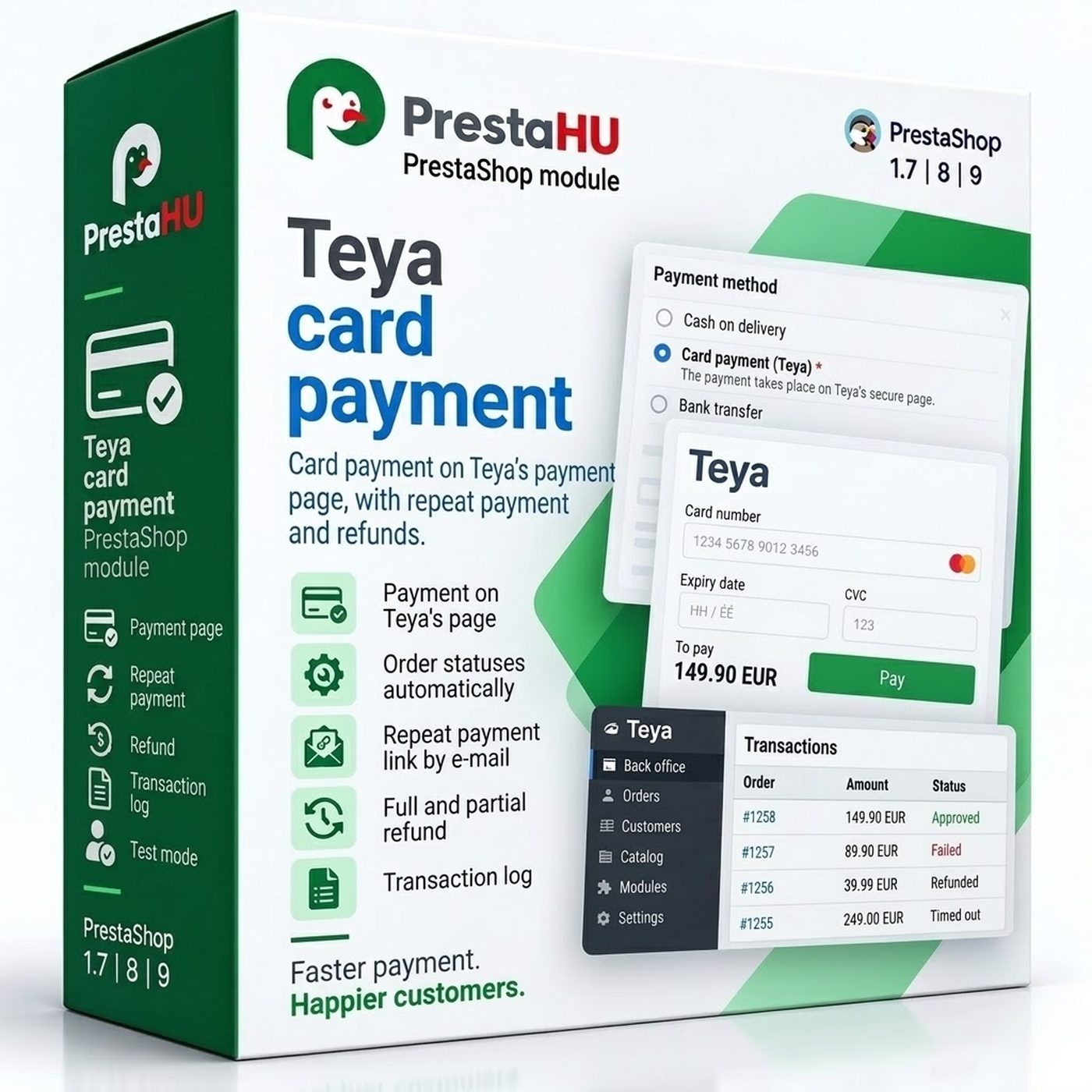 Modulo Teya per PrestaShop – pagamenti con carta | PrestaHU