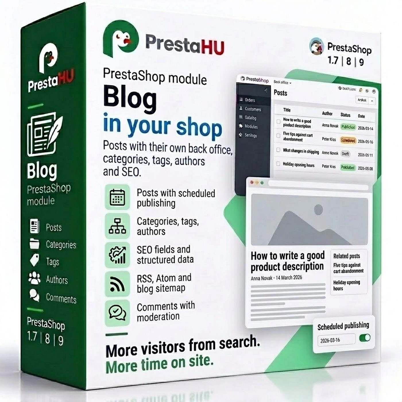 Modulo blog per PrestaShop con campi SEO | PrestaHU