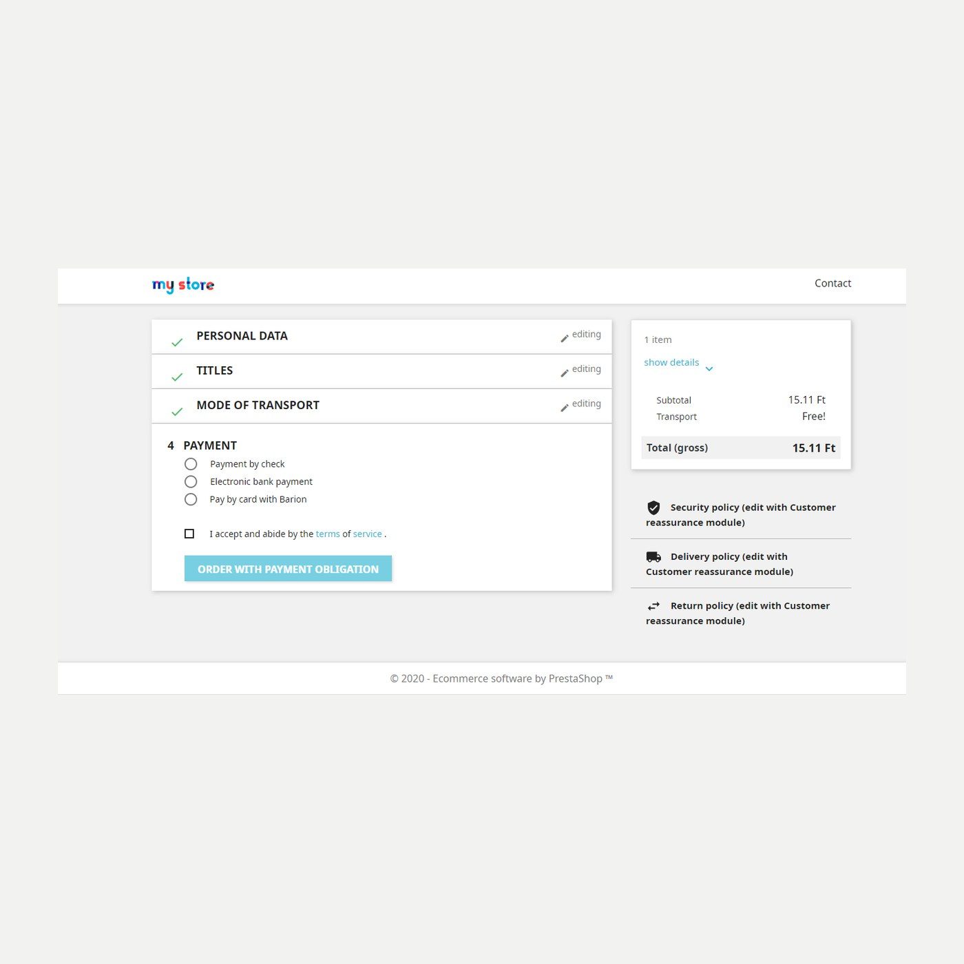 Módulo Barion para PrestaShop – pagos con tarjeta | PrestaHU