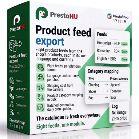 Product feed for Google Shopping, Meta, TikTok for PrestaShop | PrestaHU