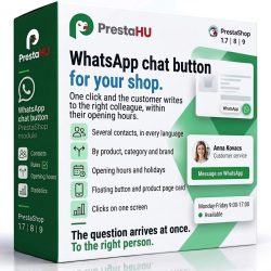 Pulsante chat WhatsApp per PrestaShop | PrestaHU