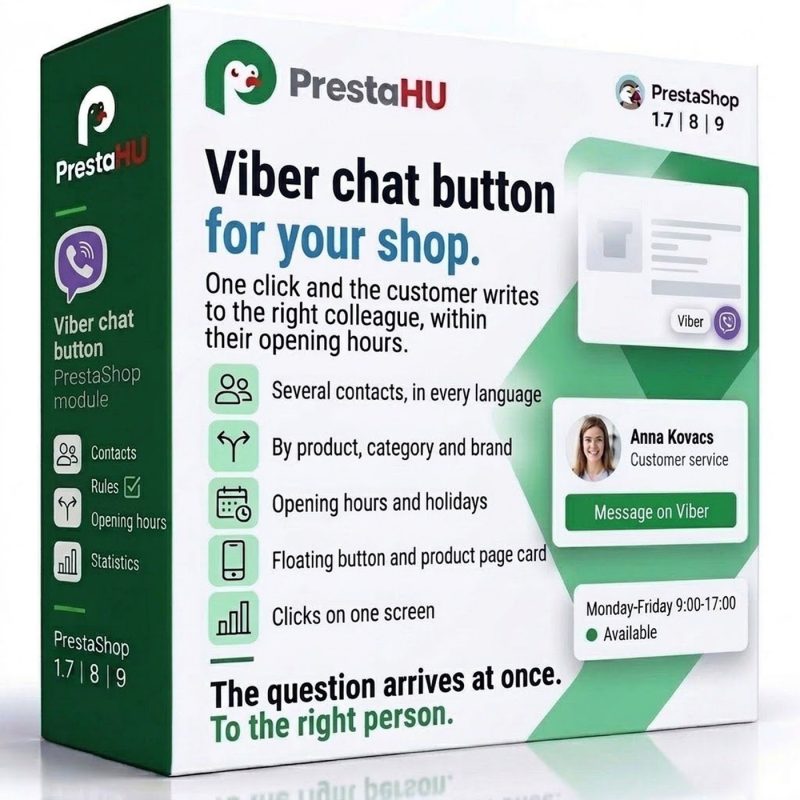 Bouton de chat Viber pour votre boutique