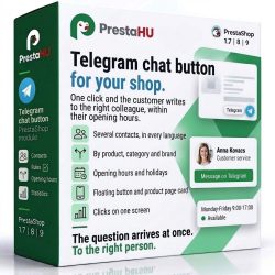 Pulsante chat Telegram per PrestaShop | PrestaHU