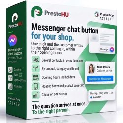 Bouton de chat Messenger pour PrestaShop | PrestaHU