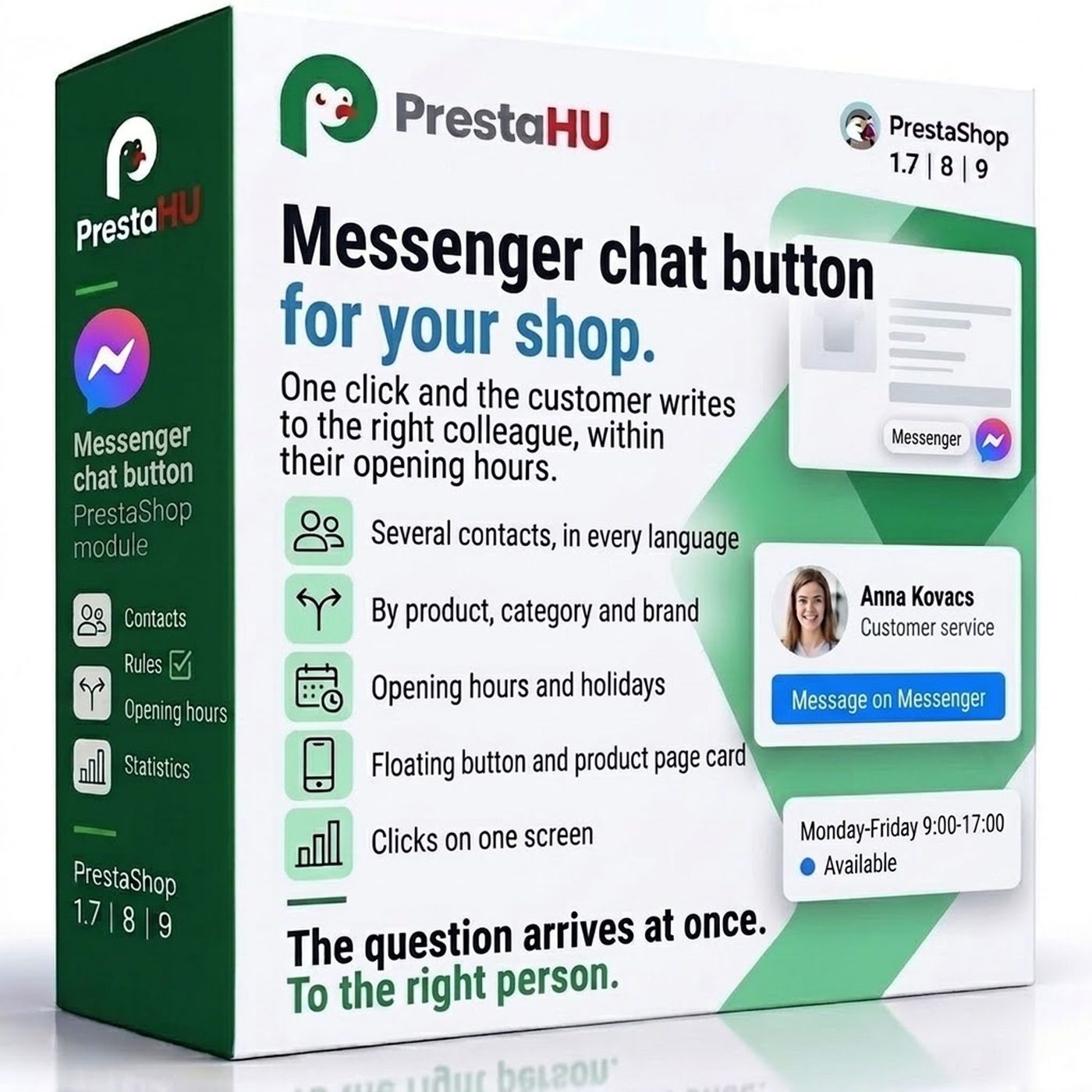 Messenger chat button for PrestaShop | PrestaHU