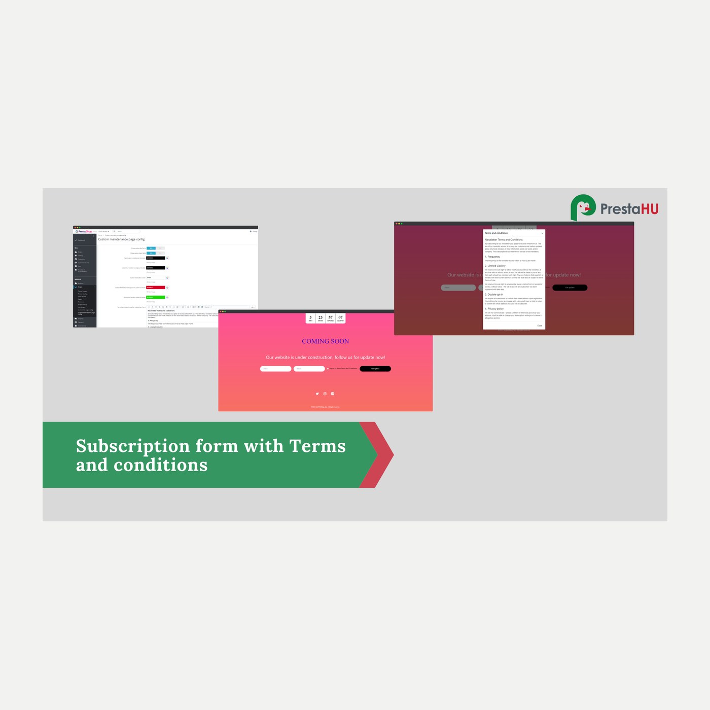 2in1: Custom 404/PageNotFound and maintenance page for PrestaShop