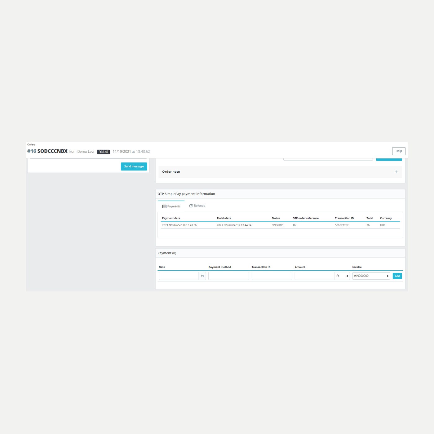 PrestaShop - OTP SimplePay credit card payment and instant transfer